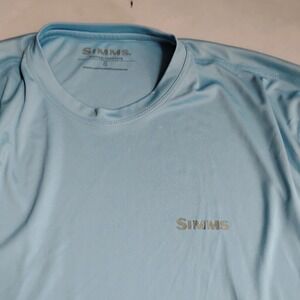 Simms Shirt Small Mens Solar Tech Fishing Outdoor Hiking UPF Protection